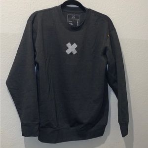 SAM & COLBY merch XPLR X Mens Gray Long Sleeve Sweatshirt size Medium